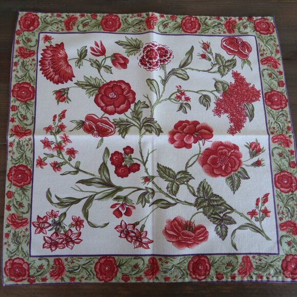 EXC 4 April Cornell Floral Napkins and 2 Placemats - Picture 3 of 9